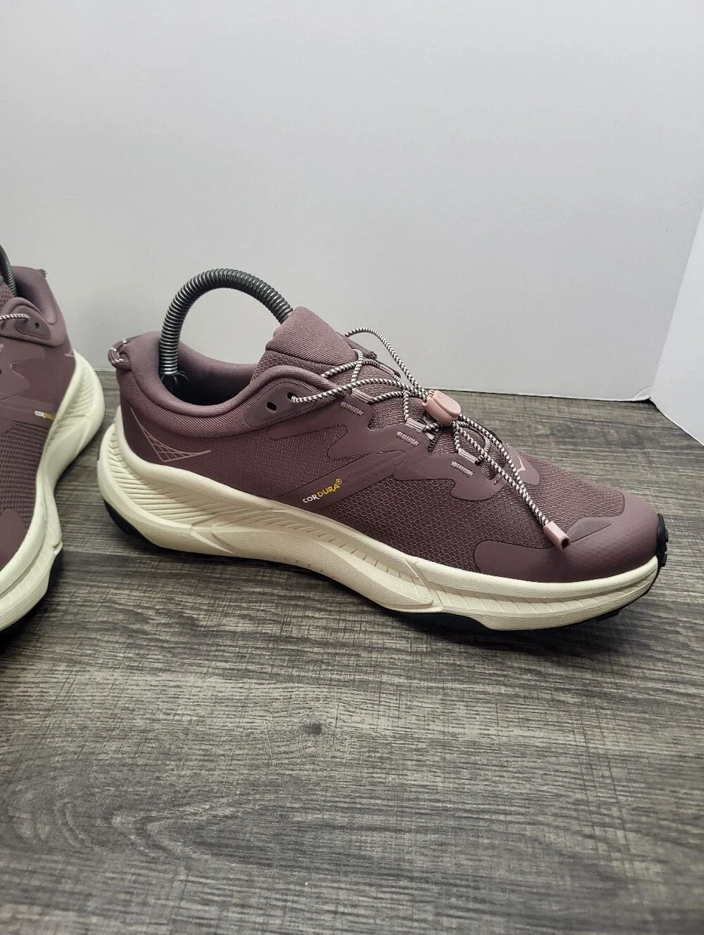 Hoka Transport Women Size 9 B Purple Smoky Quartz Oat Milk Trail Running Shoes